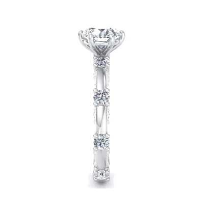 Alanna Spaced Diamond Engagement Ring
