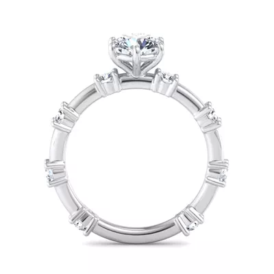 Alanna Spaced Diamond Engagement Ring