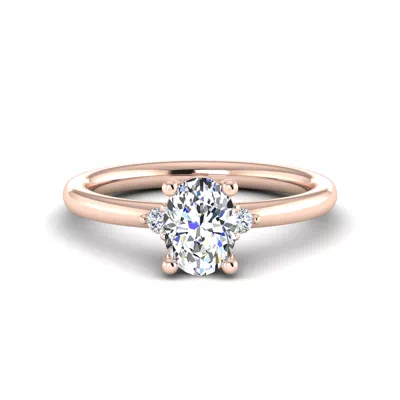Cecilia Petite Three-Stone Engagement Ring