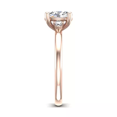 Cecilia Petite Three-Stone Engagement Ring