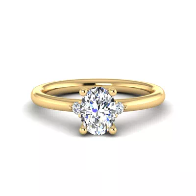 Cecilia Petite Three-Stone Engagement Ring