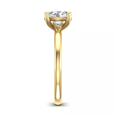 Cecilia Petite Three-Stone Engagement Ring