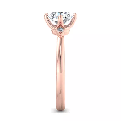 Jayleen U-Prong Three-Stone Engagement Ring