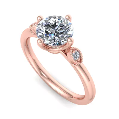 Jayleen U-Prong Three-Stone Engagement Ring