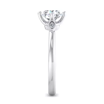 Jayleen U-Prong Three-Stone Engagement Ring