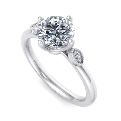 Jayleen U-Prong Three-Stone Engagement Ring