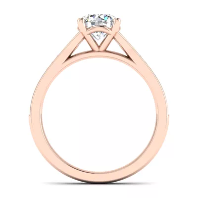 Meredith Beaded Engagement Ring