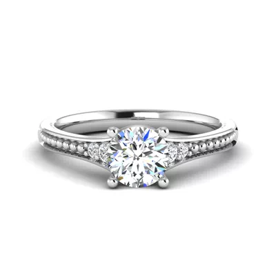 Meredith Beaded Engagement Ring
