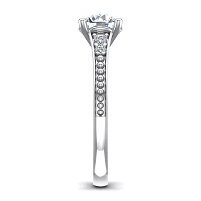 Meredith Beaded Engagement Ring