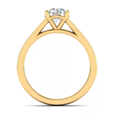 Meredith Beaded Engagement Ring