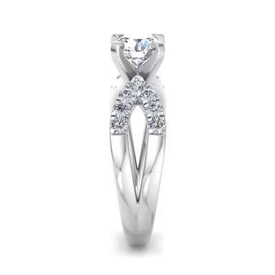 Sasha Split Pavé Engagement Ring