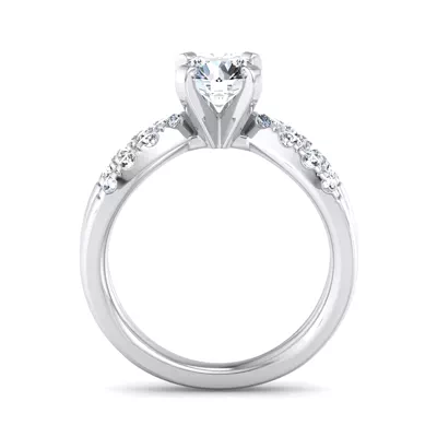 Sasha Split Pavé Engagement Ring
