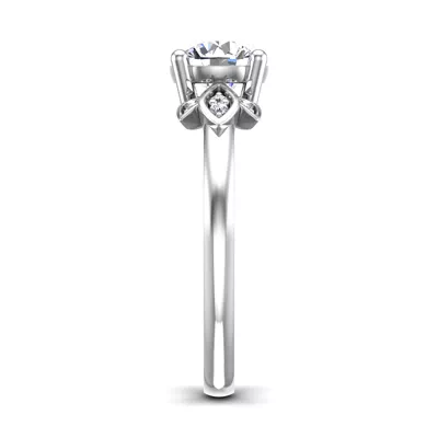Abby Pavé Leaf Engagement Ring
