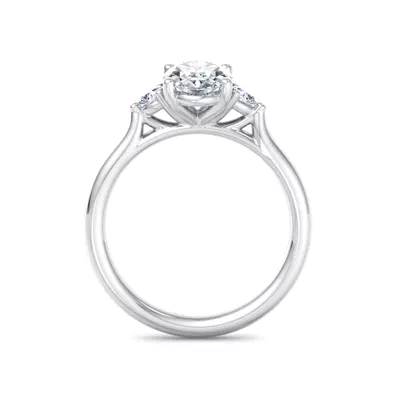 Michaela Classic Pear Three-Stone Engagement Ring