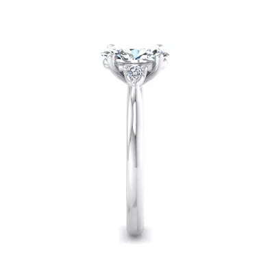 Michaela Classic Pear Three-Stone Engagement Ring