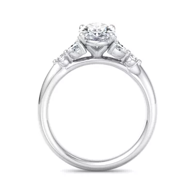 Nia Round And Marquise Diamond Engagement Ring