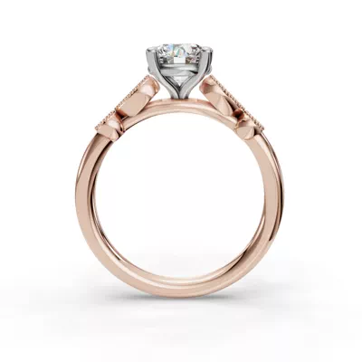 Anisette Milgrain Engagement Ring