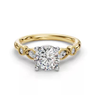 Anisette Milgrain Engagement Ring