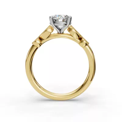 Anisette Milgrain Engagement Ring