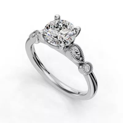 Anisette Milgrain Engagement Ring