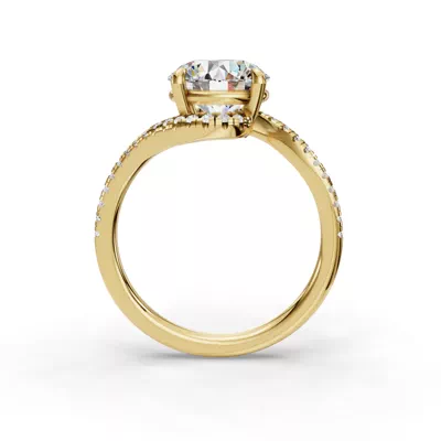 Spira Pavé Spiral Engagement Ring