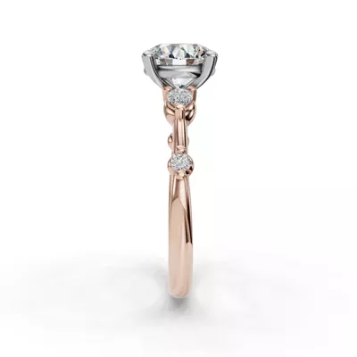 Avira Pear Accent Engagement Ring