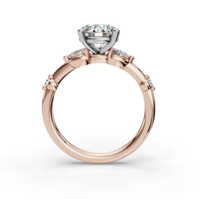 Avira Pear Accent Engagement Ring