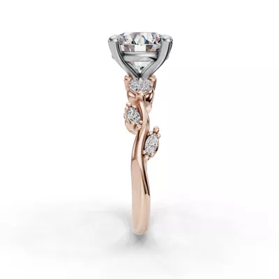 Florayne Vine Diamond Engagement Ring