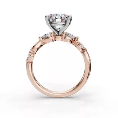 Florayne Vine Diamond Engagement Ring