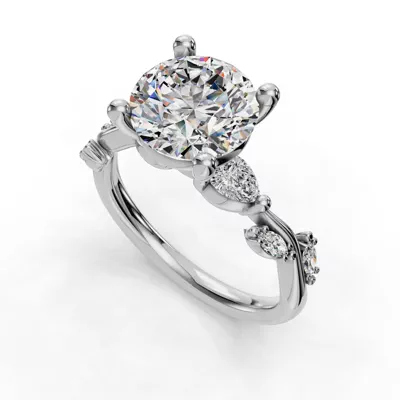 Florayne Vine Diamond Engagement Ring
