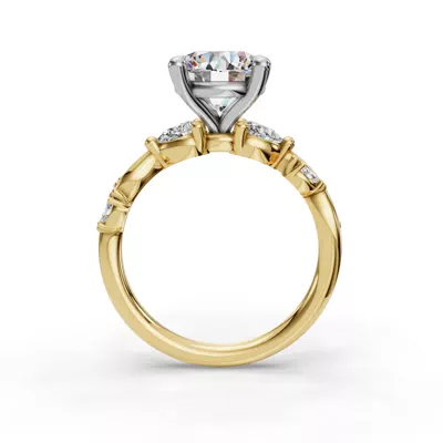 Florayne Vine Diamond Engagement Ring
