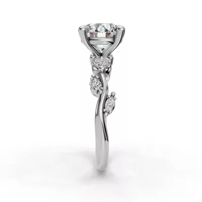 Florayne Vine Diamond Engagement Ring