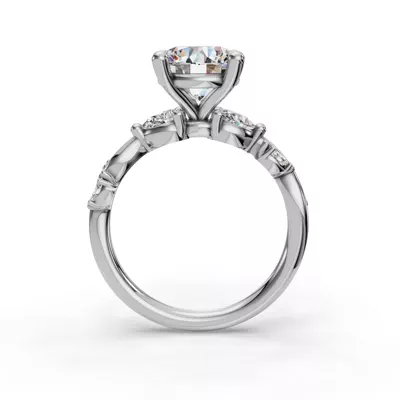 Florayne Vine Diamond Engagement Ring