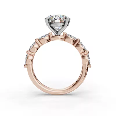 Oramar Grand Marquise Diamond Engagement Ring