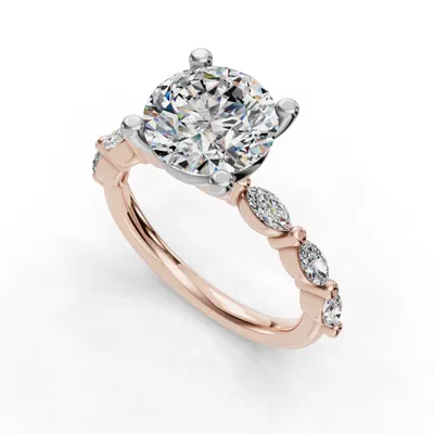 Oramar Grand Marquise Diamond Engagement Ring