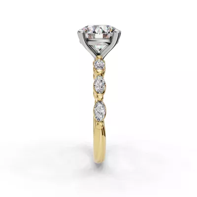 Oramar Grand Marquise Diamond Engagement Ring
