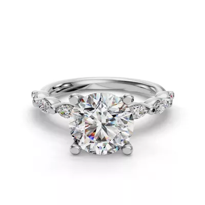Oramar Grand Marquise Diamond Engagement Ring