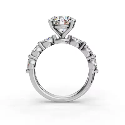 Oramar Grand Marquise Diamond Engagement Ring