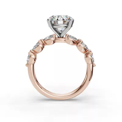 Oramar Classic Pear Diamond Engagement Ring