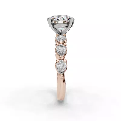 Oramar Grand Pear Diamond Engagement Ring