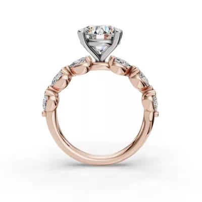 Oramar Grand Pear Diamond Engagement Ring