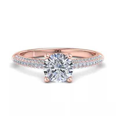 Imani Triple Pave Engagement Ring