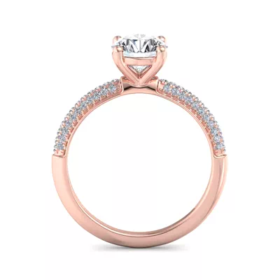 Imani Triple Pave Engagement Ring