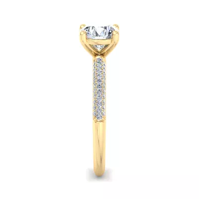 Imani Triple Pave Engagement Ring