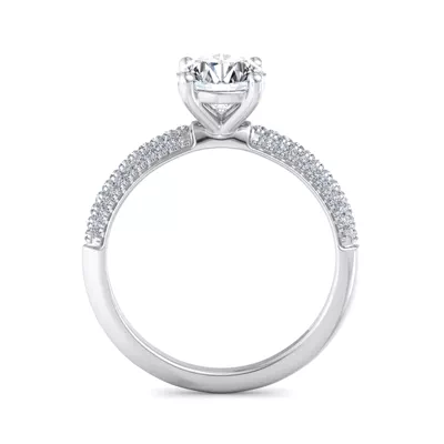 Imani Triple Pave Engagement Ring