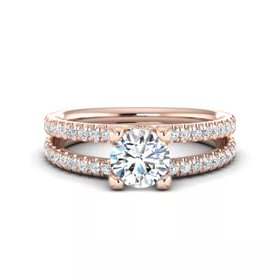 Naomi Split Shank Pave Engagement Ring