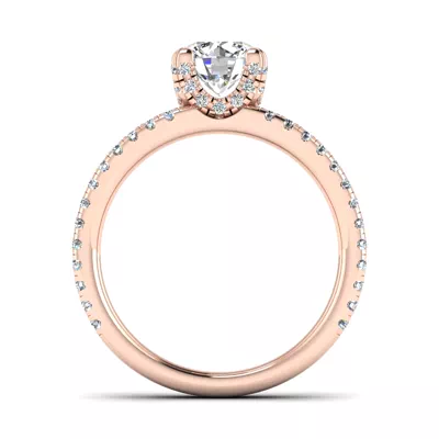 Naomi Split Shank Pave Engagement Ring