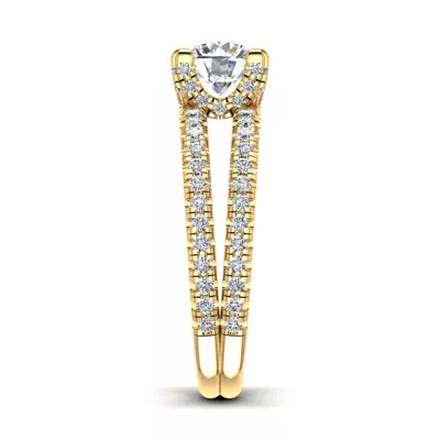 Naomi Split Shank Pave Engagement Ring
