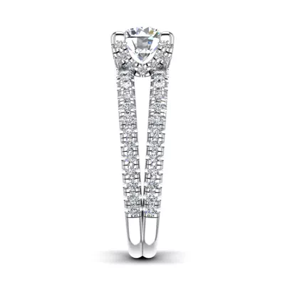 Naomi Split Shank Pave Engagement Ring