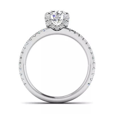 Naomi Split Shank Pave Engagement Ring